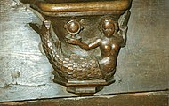 Les Andelys, Eure, France: mermaid, symbol of vanity