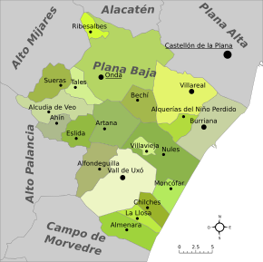 Mapa da comarca.