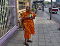 Buddhista szerzetes Thaiföldön