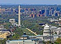 Aerial view of National Mall, Looking West