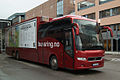 Image 1562009 Volvo 9700HD NG bruck coach from Bussring. In service for Riksteatret, outside their headquarters in Nydalen, Oslo. (from Bruck (vehicle))