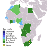 Найкращі результати африканських збірних на мундіалях (англ.)
