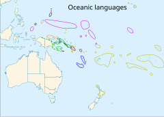 las lengas mesomelanesianas fan partida de l'oceanian de l'oèst      Oceanian de l'oèst