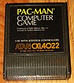 Kartridż z grą Pac-Man dla 8-bitowych komputerów Atari