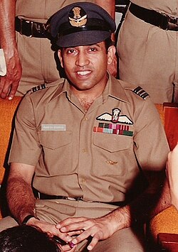Rakesh Sharma en uniforme militaire.