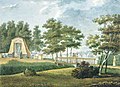 Вид на Египетские ворота в Строгановском саду. 1812.