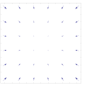 Sparse vector field representation