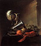 Натюрморт с омаром и кубком «Наутилус». 1634. Холст, масло. Государственная галерея искусств Штутгарта