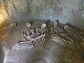 Dead warriors in tomb No 5