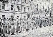 Січові стрільці у Києві під час придушення заколоту, січень 1918 року