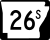 Highway 26S marker