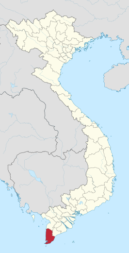 Kaart van Ca Mau