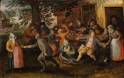 Paysans dans une auberge (vers 1600) Rijksmuseum Twenthe (en), Enschede.