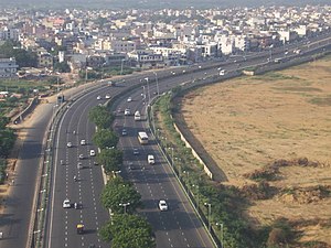 Section of the Delhi Gurgaon Expressway