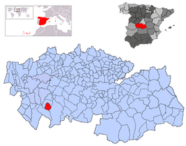 Kaart van Espinoso del Rey