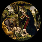Sandro Botticelli, Adoracja dzieciątka Jezus, ok. 1500
