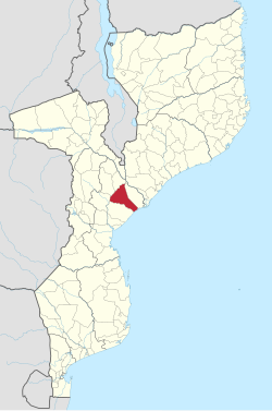 Cheringoma District on the map of Mozambique