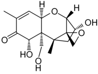 Strukturformel von Deoxynivalenol