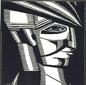Джон Сторрз. «Голова у профиль», дереворит, 1918