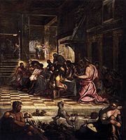Letztes Abendmahl, um 1580, Scuola Grande di San Rocco, Venedig