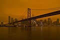 Image 41Smoke from the 2020 California wildfires settles over San Francisco (from Wildfire)