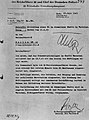 Brief van 23 juli 1943 waarin Oswald Pohl aan Himmler meldt dat het kamp per 19 juli 1943 in gebruik is genomen