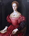 Porträtt av Lucrezia Panciatichi, cirka 1540, Uffizierna.