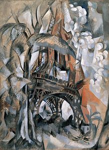 Robert Delaunay: Eiffel-Turo kun arboj (1910), Solomon R. Guggenheim Museum