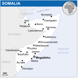 Vị trí của Somalia