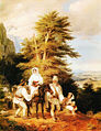 , Ρουμανική οικογένεια, πηγαίνοντας σε πανηγύρι, αρχές του 19ου αιώνα