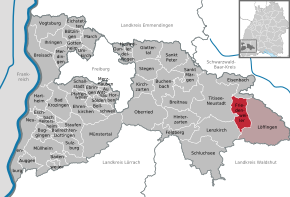 Poziția localității Friedenweiler