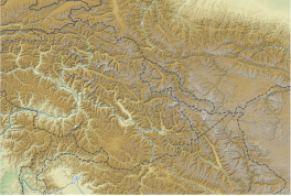 Map showing the location of Biafo Glacier བིཨཕོ༹་གངས།