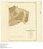 Gemarkung der Kernstadt Tauberbischofsheim, unterteilt nach West und Ost, um 1932