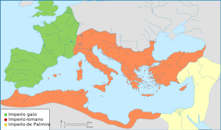 División del Imperio en 260-69 d. de C.