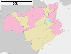 徳島県の位置（徳島県内）