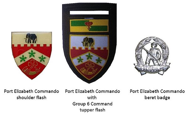 SADF era Port Elizabeth Commando insignia