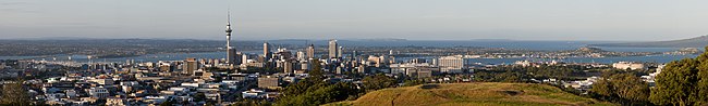 Panoramabeeld van Auckland in Nieu-Seeland.