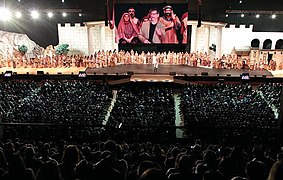 Spectacle sur la vie de Jésus à l’Igreja da Cidade affiliée à la Convention baptiste brésilienne, à São José dos Campos, au Brésil, 2017.