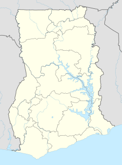 Mappa di localizzazione: Ghana