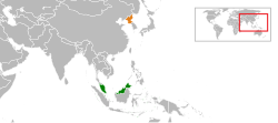alt=말레이시아과 조선민주주의인민공화국의 위치