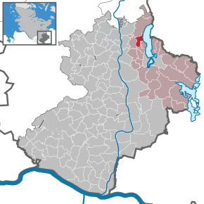 Poziția Pogeez pe harta districtului Herzogtum Lauenburg