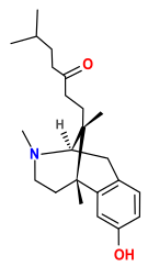 Chemical structure of zenazocine.