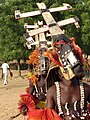 Dansers met het Kanaga-masker, Sangha, Mali 2007