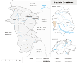 موقعیت Dietikon District