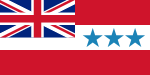 1:2 Flagge von Rarotonga, 1888 bis 1893