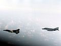Image 20F-4J of VF-74 with Libyan MiG-23 over Gulf of Sidra in 1981 (from Libya)