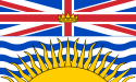 Flag of British Columbia, Canada (three bars wavy)