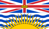 Flag of British Columbia (setting sun)