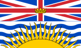 The flag of British Columbia, a Canadian province