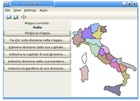 Скриншот программы KGeography